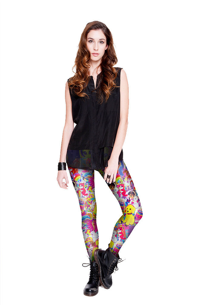 Womens Stickers Leggings