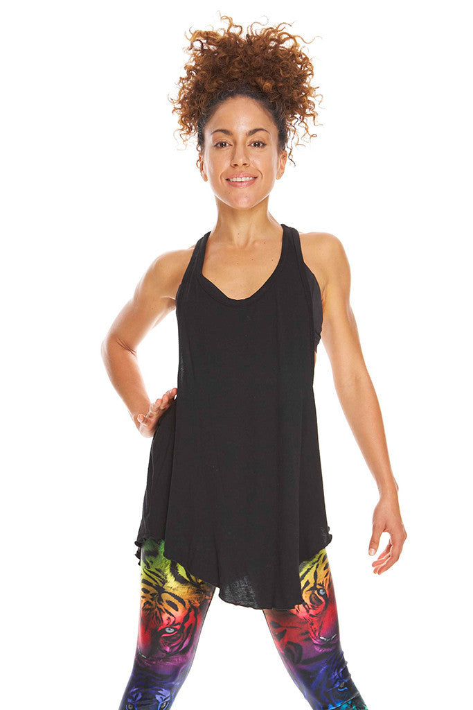 Black Performance Racerback Tank