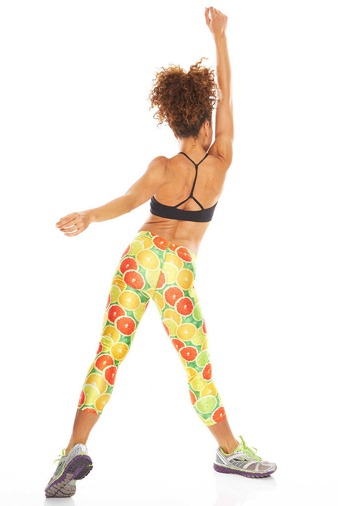 Womens Citrus Performance Capri Leggings