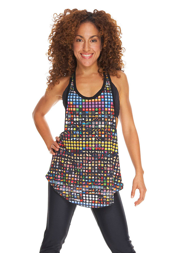 Emoji Performance Racerback Tank