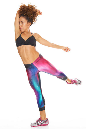 Womens Northern Lights Performance Capri Leggings