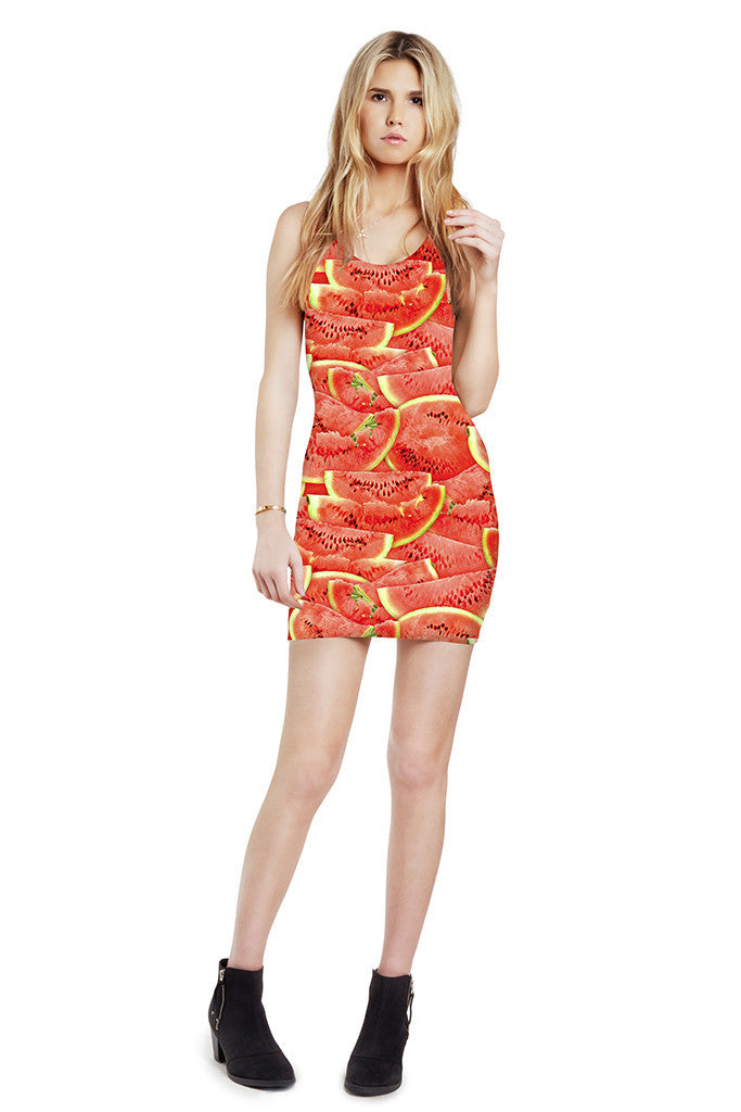 Womens Watermelon Straight Dress