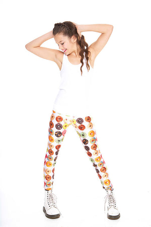 Girls Donuts Leggings