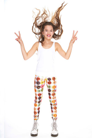 Girls Donuts Leggings