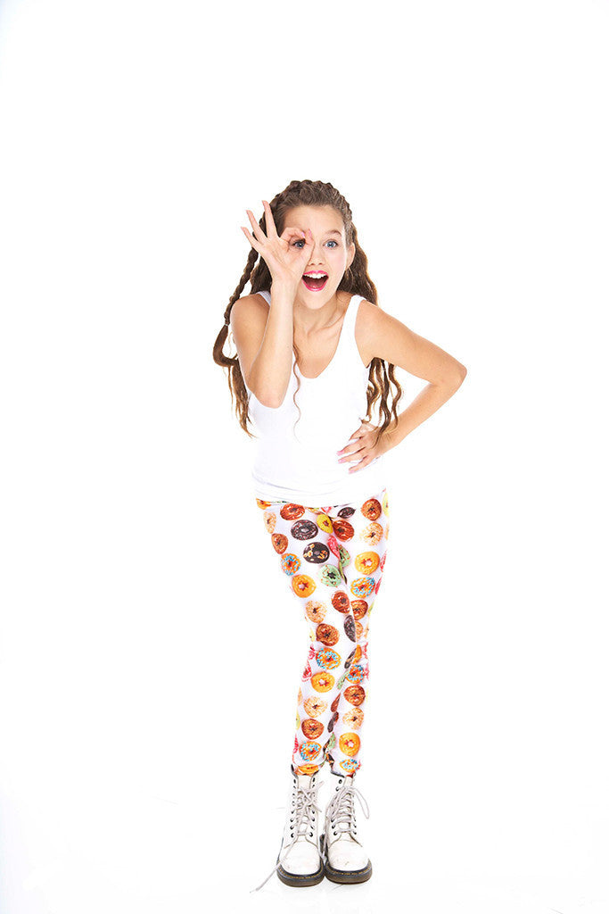 Girls Donuts Leggings