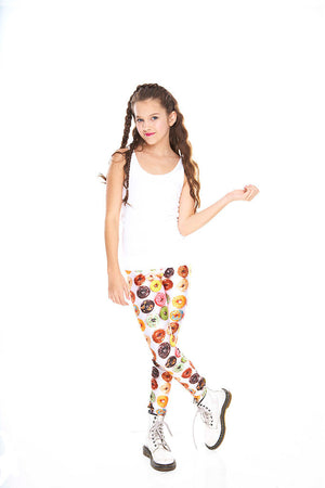 Girls Donuts Leggings