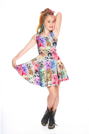 Puppies Skater Dress