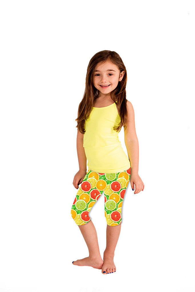 Kids Citrus Capri Leggings