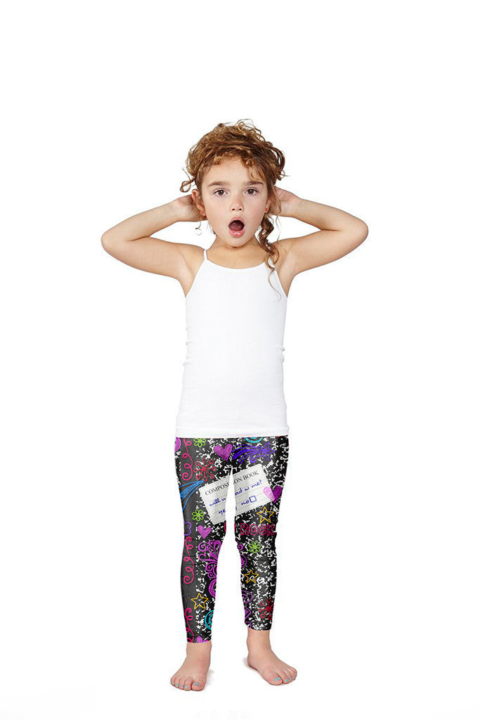 Kids Composition Notebook Leggings