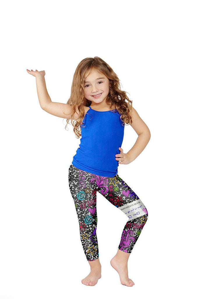 Kids Composition Notebook Leggings