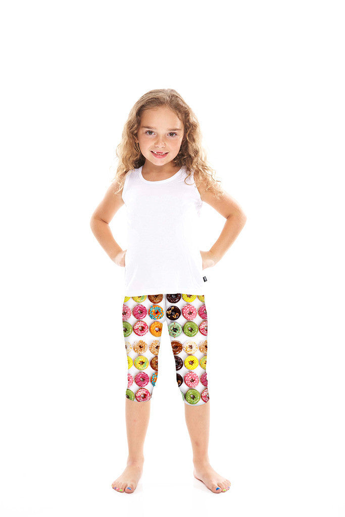 Kids Donuts Capri Leggings