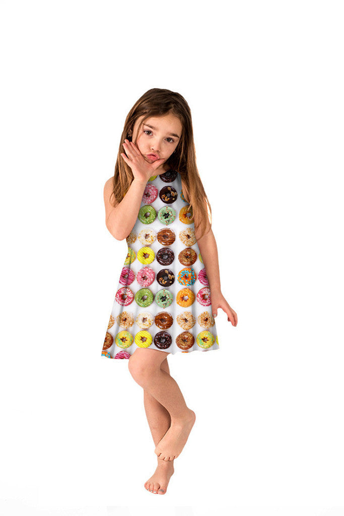 Kids Donuts Skater Dress