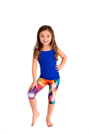 Kids Kaleidoscope Capri Leggings