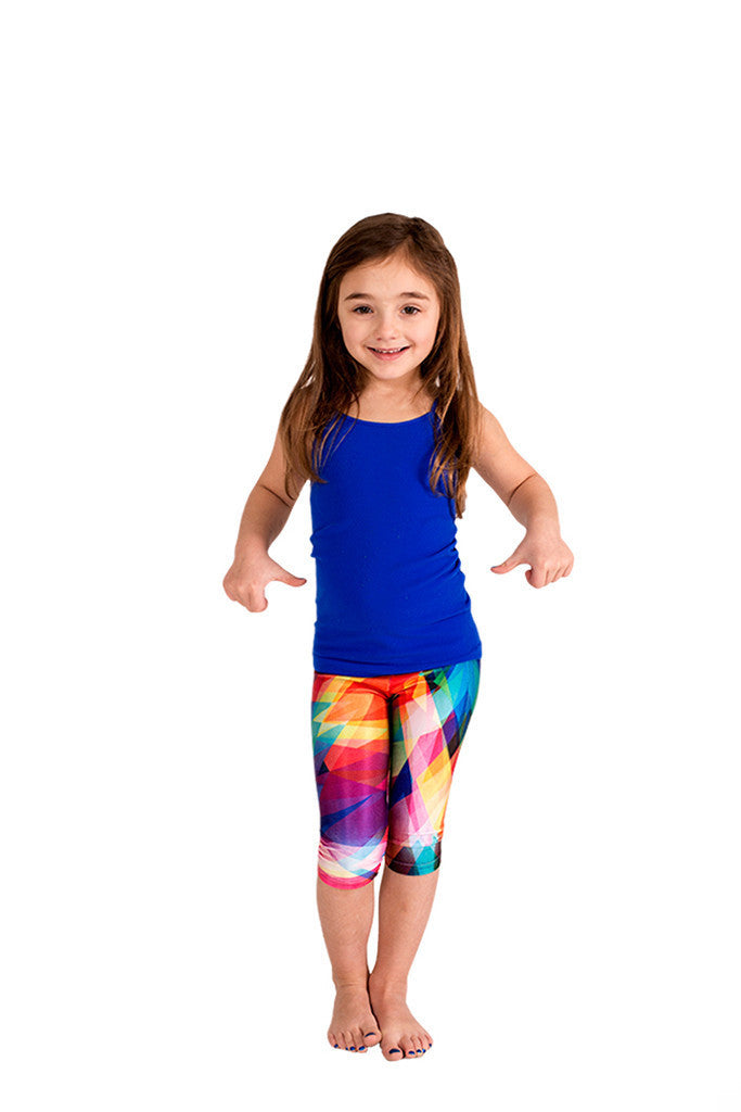 Kids Kaleidoscope Capri Leggings