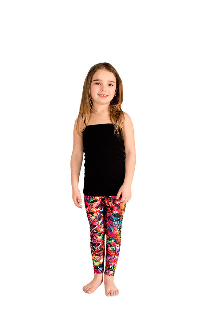 Kids Multi Holiday Lights Leggings