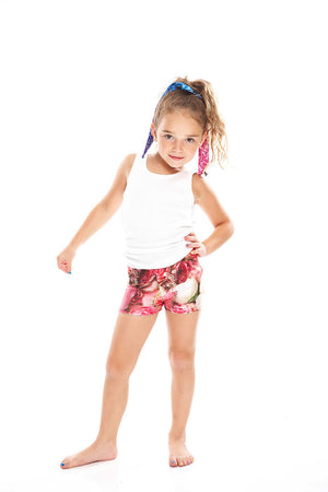 Pink Floral Dance Shorts