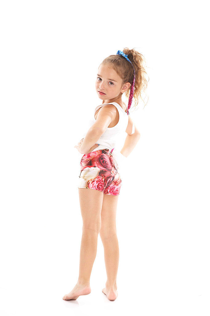 Pink Floral Dance Shorts
