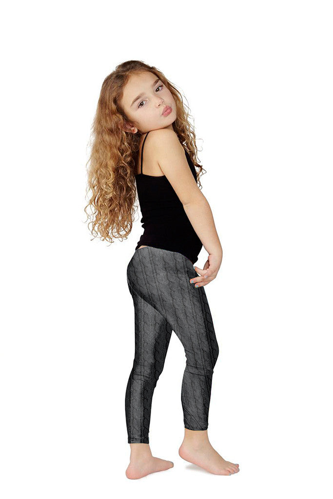 Black Cable Knit Leggings