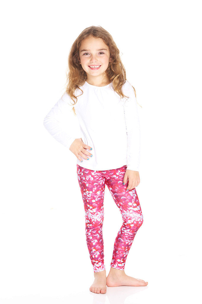 Pink Sequins Leggings