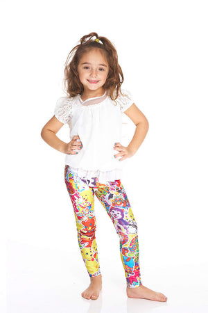 Kids Stickers Leggings