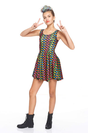 Candy Crush Fishes Skater Dress
