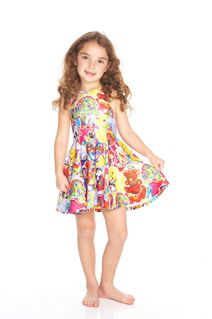 Stickers Skater Dress