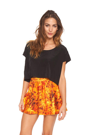 Burning Man Skater Skirt