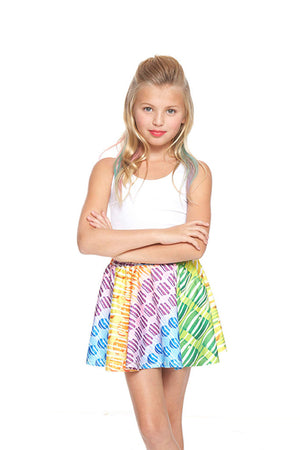 Candy Crush Falling Candy Skater Skirt