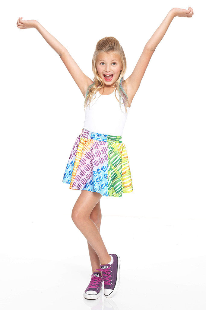 Candy Crush Falling Candy Skater Skirt