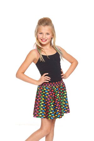 Candy Crush Fishes Skater Skirt