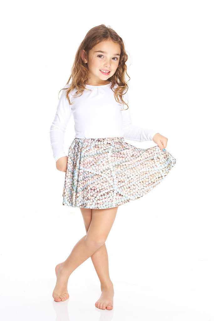 Nanas Pearls Skater Skirt