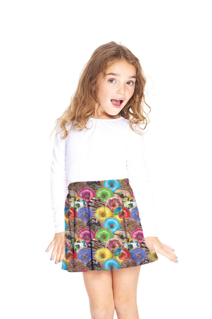 Stacked Donuts Skater Skirt