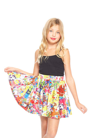 Stickers Skater Skirt