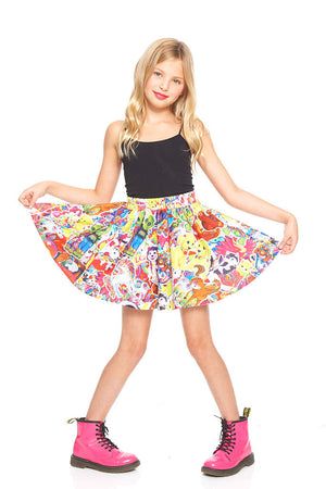 Stickers Skater Skirt