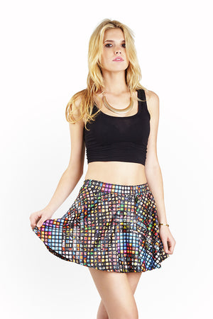 Womens Emoji Skater Skirt