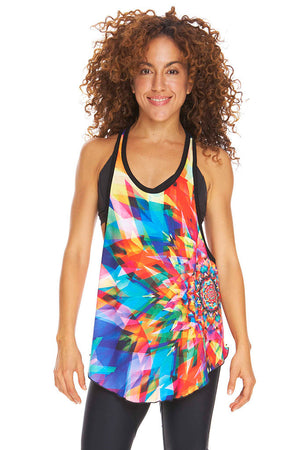 Kaleidoscope Performance Racerback Tank