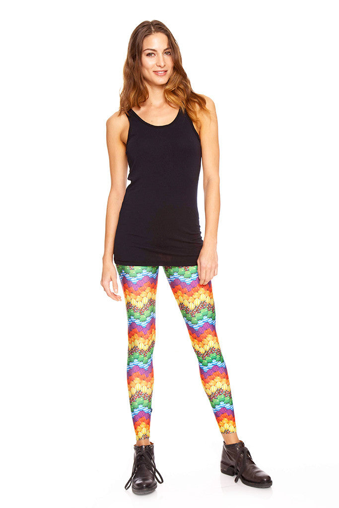 Candy Crush Chevron Leggings